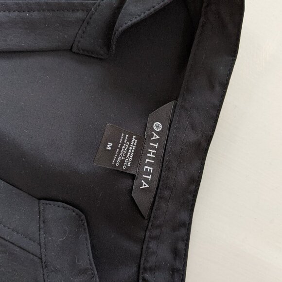 ATHLETA POPLIN TOP BLACK SZ.M NEW - Picture 9 of 9